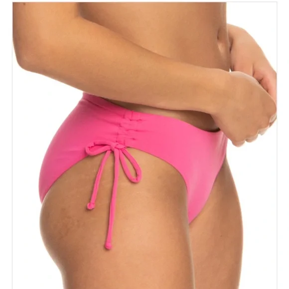 💕 Roxy Solid Beach Classics Hipster Lace Bikini Bottoms - Picture 3 of 9